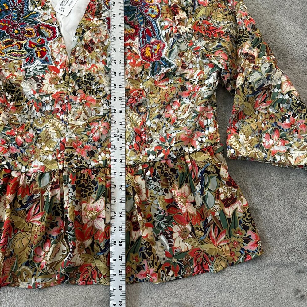 Nwt Soft Surroundings Ariege Jacket Embroidered B… - image 6